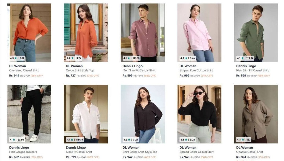 🔥Myntra Loot : Upto 80% Off On Dennis Lingo Clothing.(Men & Women)

Men : 
Women : 

More Details 👉 

📢 Join WhatsApp Deals


#DealsHeaven #LootDeals #BestDeals
#deals 
#budgetfriendly 
#ho...