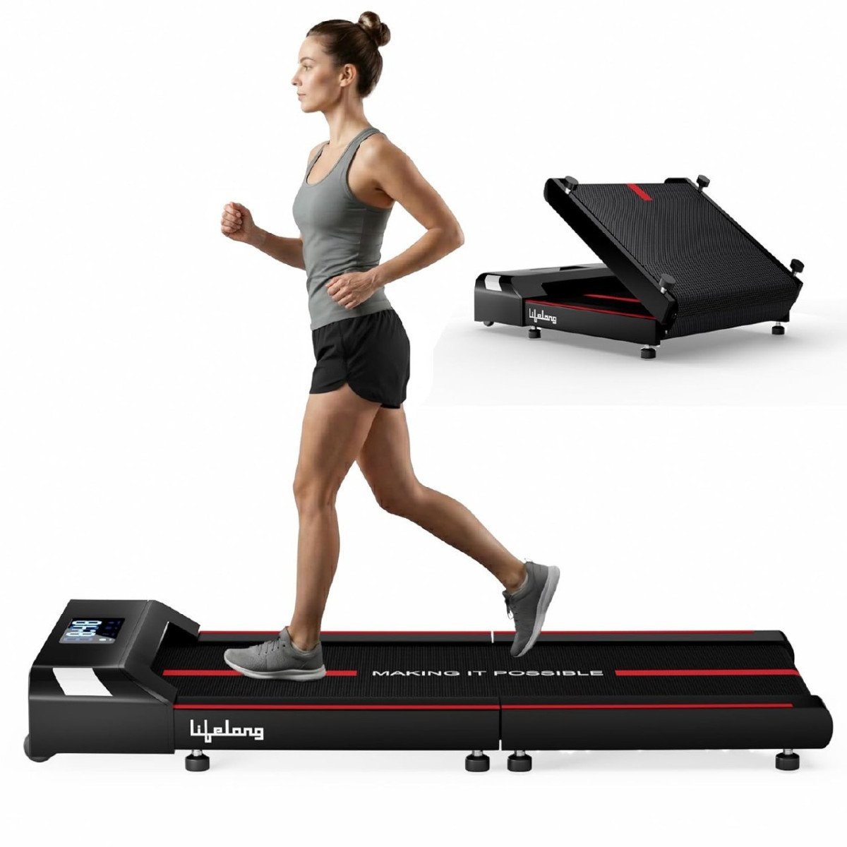 🔥Lifelong Motorized 4.5 HP Foldable Walking Pad for Home | Treadmill for Home | 8 km/hr Speed | LED Display & Remote Control | Slim Under-Desk Walk Machine | 110 kg Capacity

🎁DEAL PRICE :  ₹1...