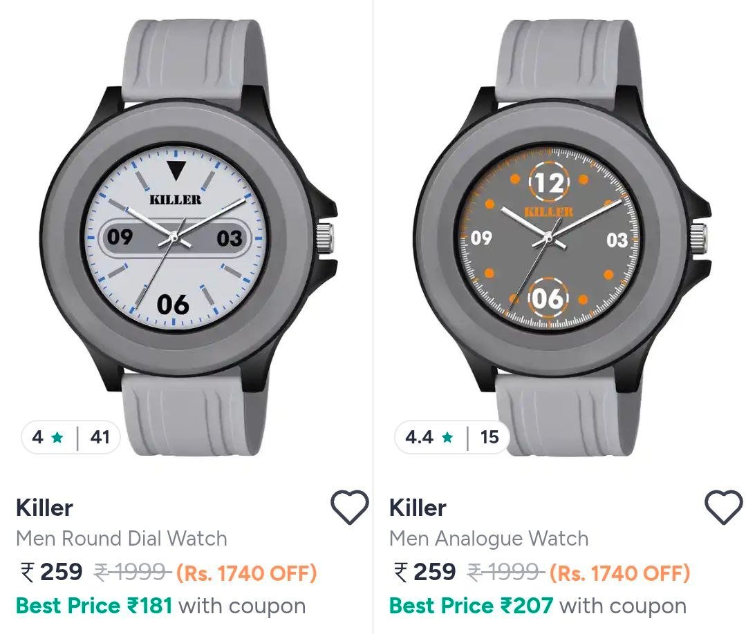 Myntra | ⚡Killer Watches Starting From At Rs.259

💥Men : 

💥Women : 

More Details 👉 

📢 Join WhatsApp Deals


#DealsHeaven #LootDeals #BestDeals
#deals 
#budgetfriendly 
#hotdeals
#tr...