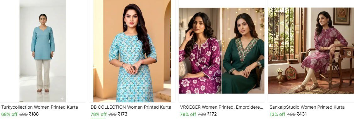 Shopsy | Upto 78% Off - Women Printed Kurta Starting From Rs.172

🔗 

Master Link :  

More Details 👉 

📢 Join WhatsApp Deals


#DealsHeaven #LootDeals #BestDeals
#deals 
#budgetfriendly 
#...