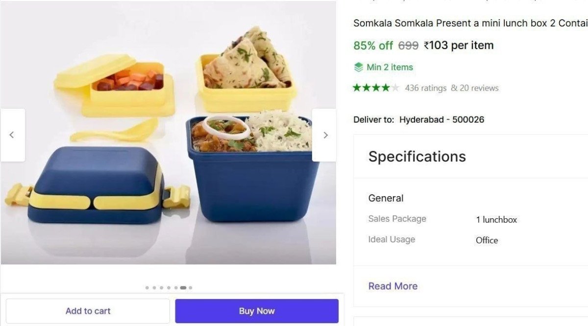 🔥  2 Containers Lunch Box @ ₹103

👉 

More Details 👉 

📢 Join WhatsApp Deals


#DealsHeaven #LootDeals #BestDeals
#deals 
#budgetfriendly 
#hotdeals
#trending
#dealoftheday