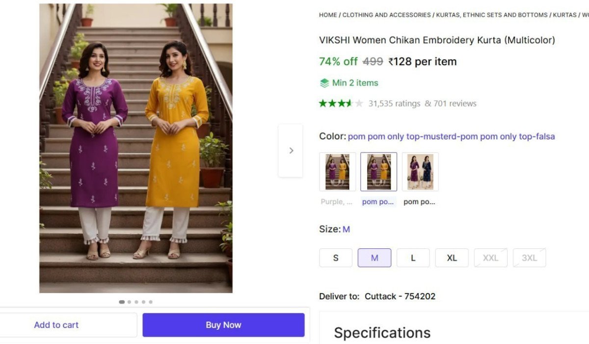 🔥  Women Chikan Embroidery Kurta @ ₹128

🔗 

Min 2 Buy

More Details 👉 

📢 Join WhatsApp Deals


#DealsHeaven #LootDeals #BestDeals
#deals 
#budgetfriendly 
#hotdeals
#trending
#de...