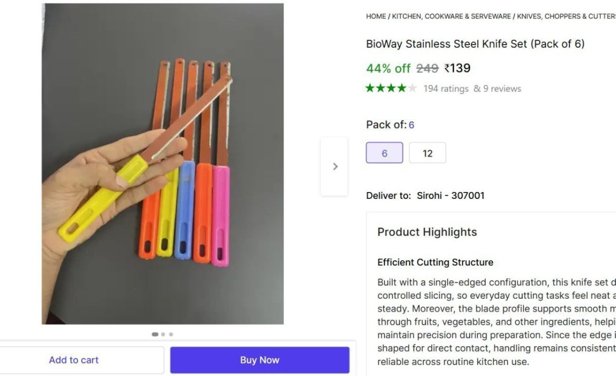 🔥  Stainless Steel Knife Set (Pack of 6) @ ₹139

🔗 

₹167 | (Pack of 12) : 🔗 

More Details 👉 

📢 Join WhatsApp Deals


#DealsHeaven #LootDeals #BestDeals
#deals 
#budgetfriend...