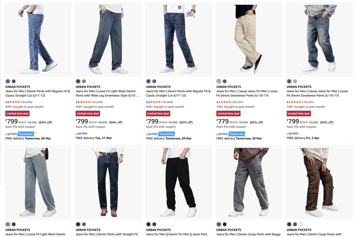 🔥Men's Jeans at lowest prices 

Buy Here : 

More Details 👉 

📢 Join WhatsApp Deals


#DealsHeaven #LootDeals #BestDeals
#deals 
#budgetfriendly 
#hotdeals
#trending
#dealoftheday