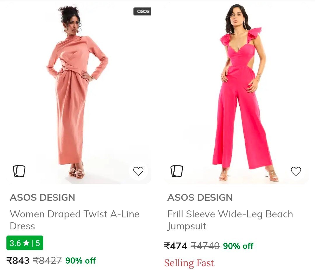 Ajio 90 On Asos Design Clothing Women Men International Brand (united Kingdom)