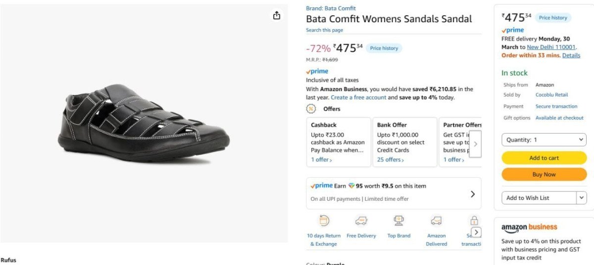 Bata Comfit Womens Sandal @ 475.



More Details 👉 

📢 Join WhatsApp Deals


#DealsHeaven #LootDeals #BestDeals
#deals 
#budgetfriendly 
#hotdeals
#trending
#dealoftheday
