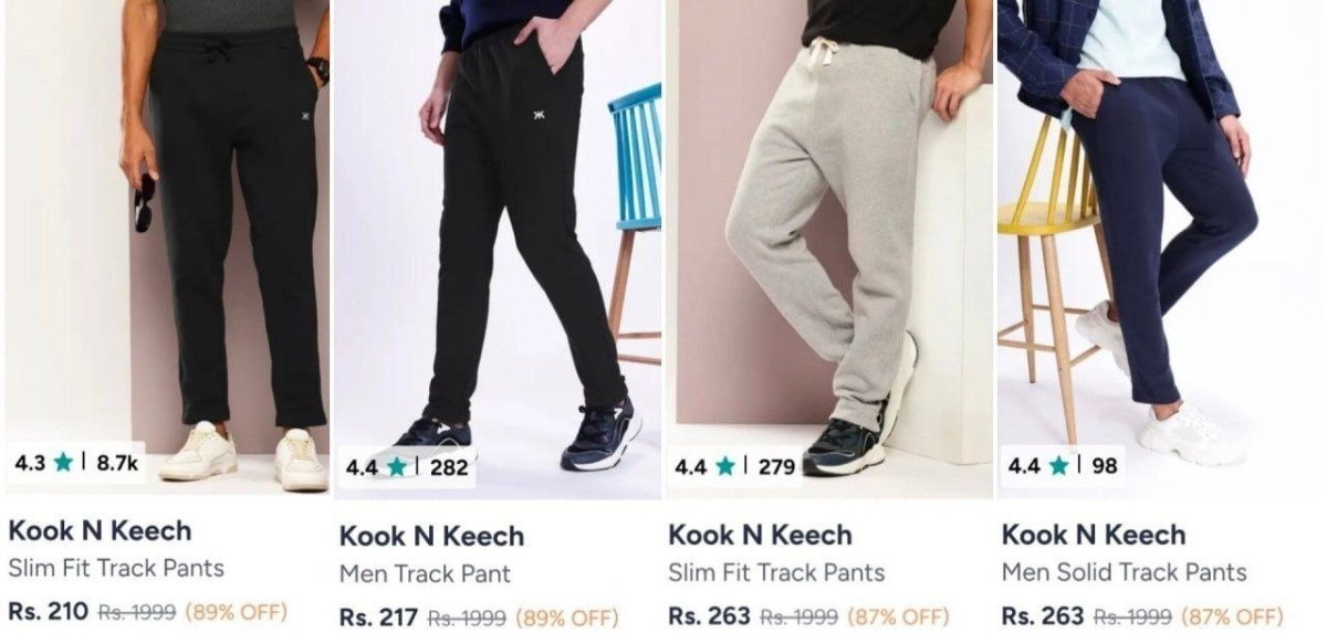 Kook N Keech Trackpant From ₹210

Men : 
Women : 

More Details 👉 

📢 Join WhatsApp Deals


#DealsHeaven #LootDeals #BestDeals
#deals 
#budgetfriendly 
#hotdeals
#trending
#dealoftheday
