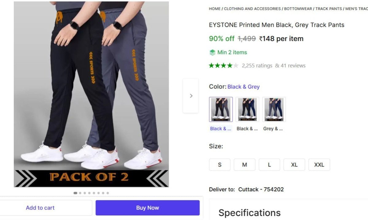 🔥  Printed Men Black, Grey Track Pants @ Rs.148

🔗 

Min. 2 Qty

More Details 👉 

📢 Join WhatsApp Deals


#DealsHeaven #LootDeals #BestDeals
#deals 
#budgetfriendly 
#hotdeals
#trend...
