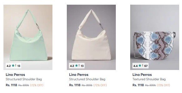 Myntra : Upto 72% off : Lino Perros Handbags 
 
👉Link- 

More Details 👉 

📢 Join WhatsApp Deals


#DealsHeaven #LootDeals #BestDeals
#deals 
#budgetfriendly 
#hotdeals
#trending
#dealofthed...