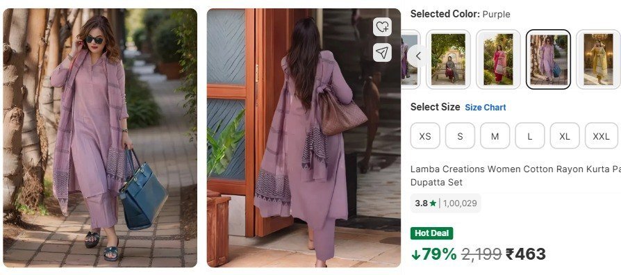 🔥Flipkart🔥 Women Cotton Rayon Kurta Palazzo Dupatta Set

🎁 Deal Price : ₹463

Buy Here : 

More Details 👉 

📢 Join WhatsApp Deals


#DealsHeaven #LootDeals #BestDeals
#deals 
#budget...