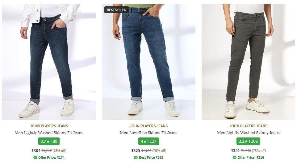 Ajio Loot : Upto 85% Off On Mens Jeans. 

Jack & Jones : 
John Players : 
DNMX : 
Buda Jeans Co : 
Lee Cooper : 
Spykar : 
Allen Cooper : 
U.S. Polo Assn. : 
Pepe Jeans : 

More Details 👉 

📢 Jo...