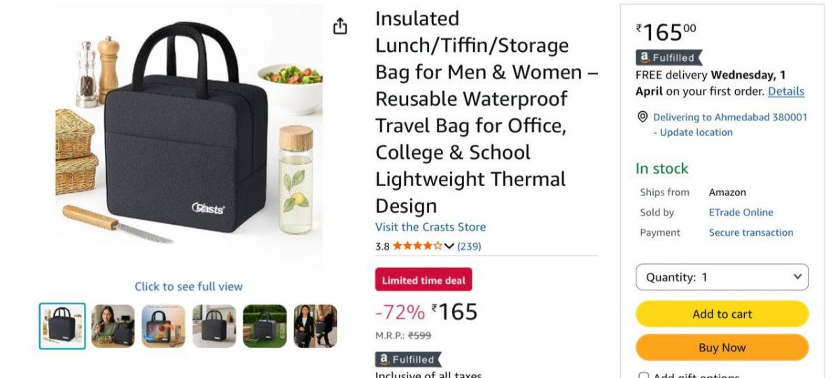 FAST @₹165 : 

Reg Price - 299.

More Details 👉 

📢 Join WhatsApp Deals


#DealsHeaven #LootDeals #BestDeals
#deals 
#budgetfriendly 
#hotdeals
#trending
#dealoftheday