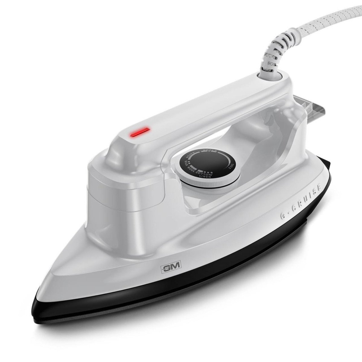 Gm G-cruise 1000 Watt Dry Iron Press With Dual Layer German Technology Non-