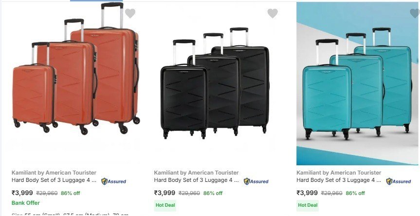 Flipkart | Suitcases Upto 88% Off



More Details 👉 

📢 Join WhatsApp Deals


#DealsHeaven #LootDeals #BestDeals
#deals 
#budgetfriendly 
#hotdeals
#trending
#dealoftheday