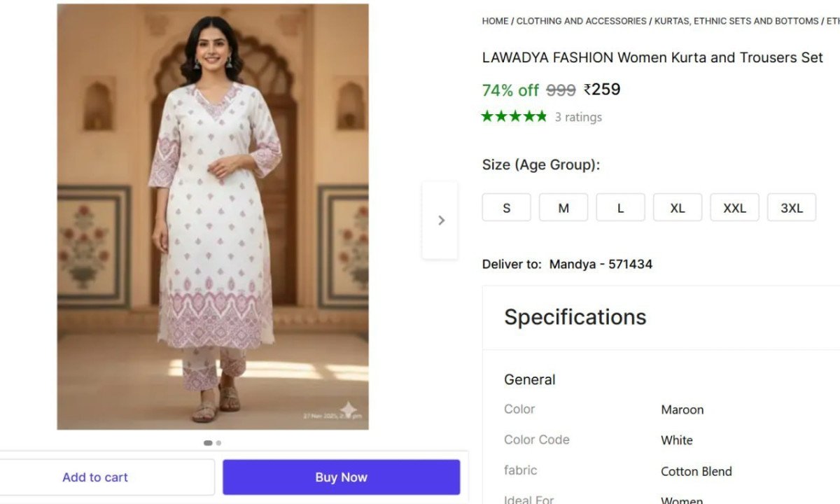 Women Kurta and Trousers Set @ ₹259



More Details 👉 

📢 Join WhatsApp Deals


#DealsHeaven #LootDeals #BestDeals
#deals 
#budgetfriendly 
#hotdeals
#trending
#dealoftheday