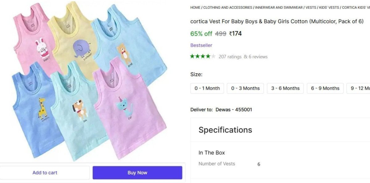 Vest For Boys & Girls Cotton (Pack of 6) @ ₹174

 

More Details 👉 

📢 Join WhatsApp Deals


#DealsHeaven #LootDeals #BestDeals
#deals 
#budgetfriendly 
#hotdeals
#trending
#dealoftheday