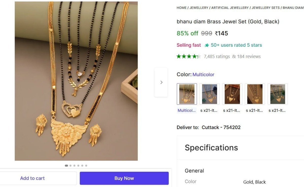 🔥  Brass Jewel Set (Gold, Black) @ Rs.145

🔗 

More Details 👉 

📢 Join WhatsApp Deals


#DealsHeaven #LootDeals #BestDeals
#deals 
#budgetfriendly 
#hotdeals
#trending
#dealoftheday