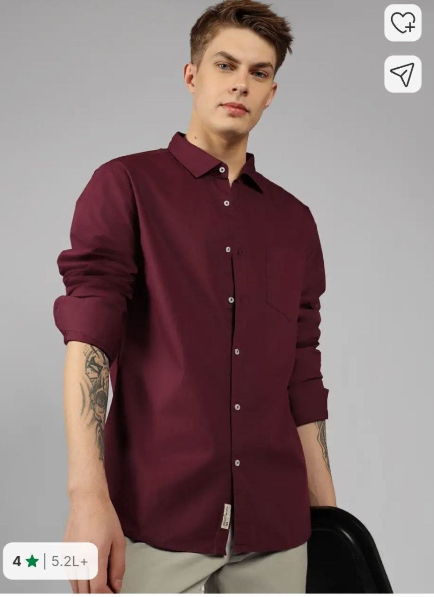 Flipkart | ⚡Men Slim Fit Solid Spread Collar Casual Shirt @499/-
🔗 

 ⚡Analog Watch  - For Men PZ - Roman Figure Dial Silicone Strap @144/-
🔗 

⚡Lenskart UV Protection Aviator Sunglasses (...