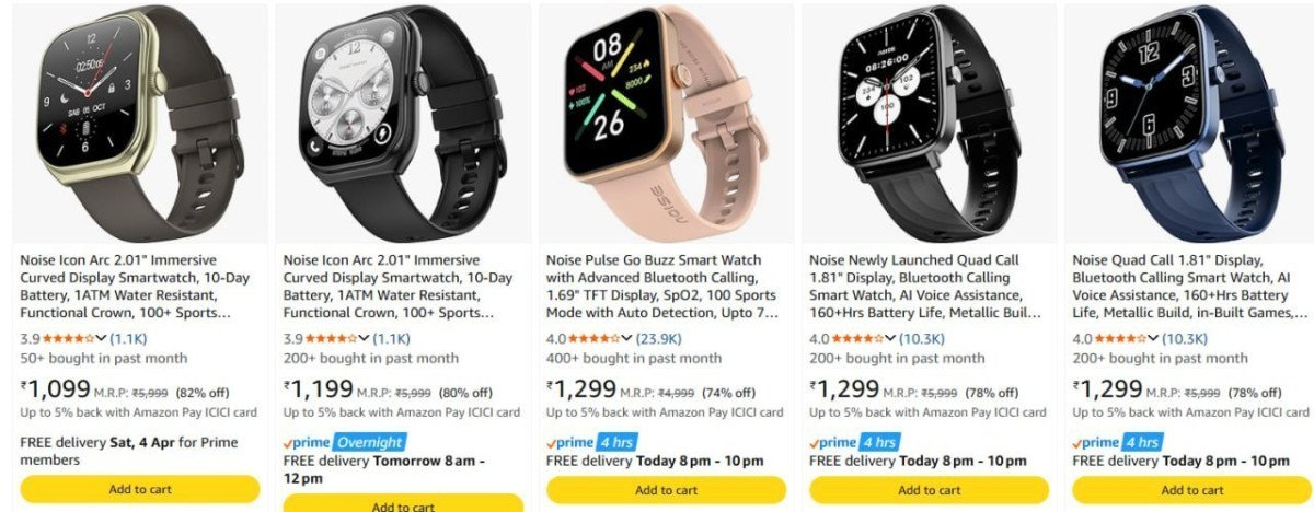 Branded Calling Smartwatch Starts @ 1099.

Noise : 
Fire-Boltt : 
boAt : 

More Details 👉 

📢 Join WhatsApp Deals


#DealsHeaven #LootDeals #BestDeals
#deals 
#budgetfriendly 
#hotdeals
#trend...