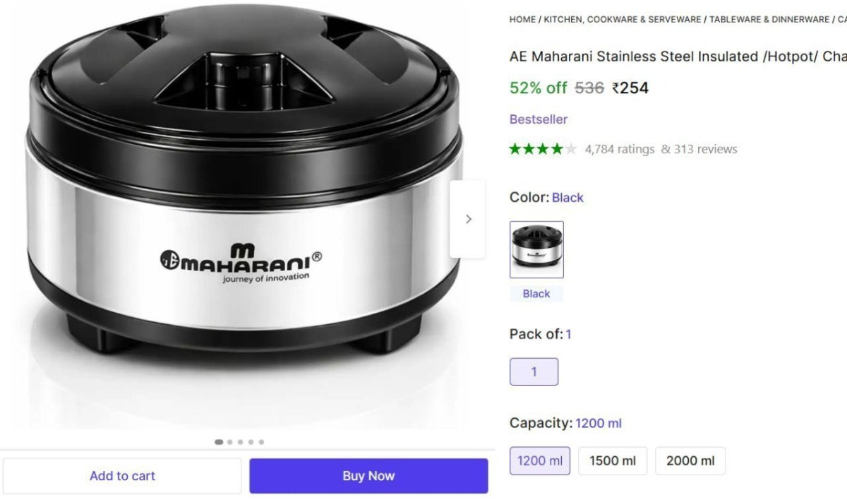 🔥  Stainless Steel  Box (1200 ml) @ Rs.254

🔗 

More Details 👉 

📢 Join WhatsApp Deals


#DealsHeaven #LootDeals #BestDeals
#deals 
#budgetfriendly 
#hotdeals
#trending
#dealoftheday