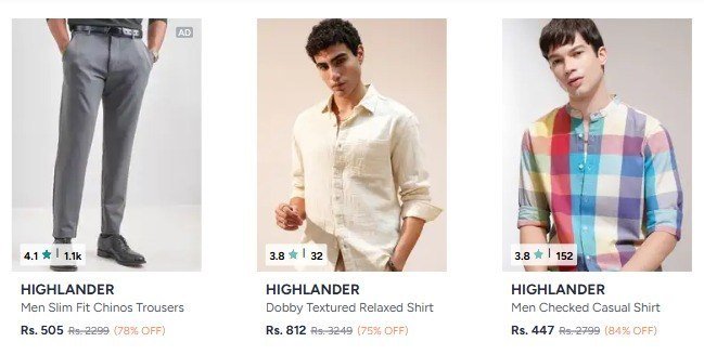 Myntra | Vishudh Ethnic Wear Under 399
👉

Tokyo Talkies Under 199
👉

Tokyo Talkies Under 299 
👉

Highlander Min 75% Off
👉

Highlander Min 80% Off
👉

More Details 👉 

📢 Join WhatsA...