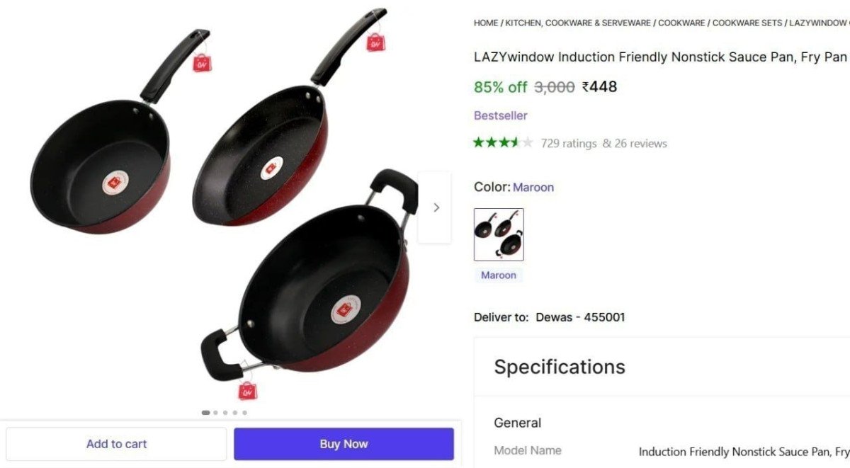Non-Stick Cookware Set at ₹448

 

More Details 👉 

📢 Join WhatsApp Deals


#DealsHeaven #LootDeals #BestDeals
#deals 
#budgetfriendly 
#hotdeals
#trending
#dealoftheday