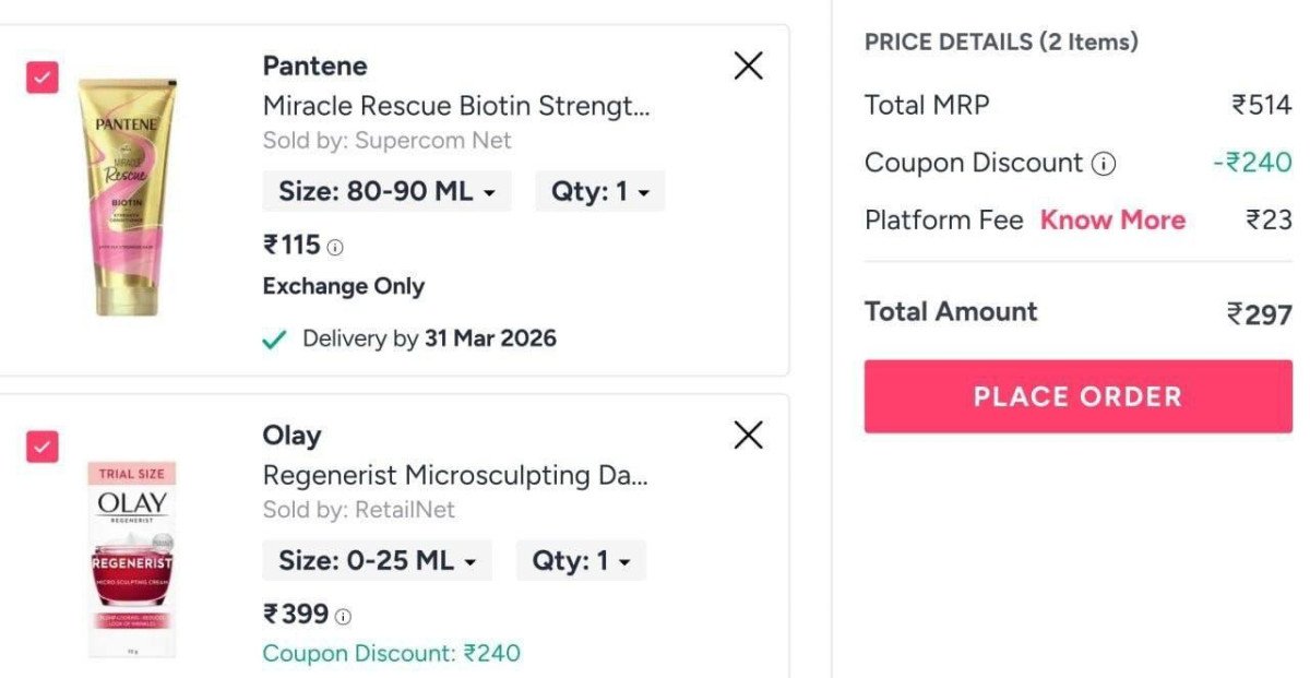 Myntra : Olay




Code : SPECIALCART

Make cart value of 500+

More Details 👉 

📢 Join WhatsApp Deals


#DealsHeaven #LootDeals #BestDeals
#deals 
#budgetfriendly 
#hotdeals
#trending
#dealoft...