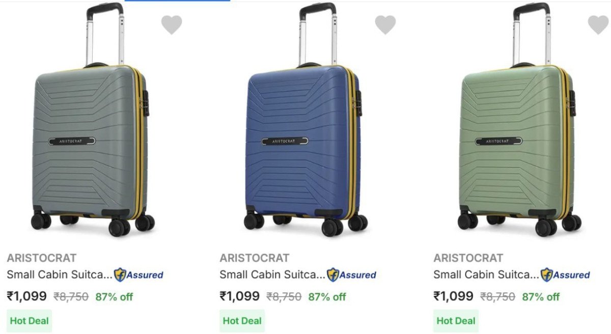 Upto 88% Off On Top Brands Luggage. 



Safari :  
Aristocrat :  
VIP :  

S Size :  
M Size :  
L Size :  

Pack Of 2 :  
Pack Of 3 : 

More Details 👉 

📢 Join WhatsApp Deals


#DealsHeaven #Lo...