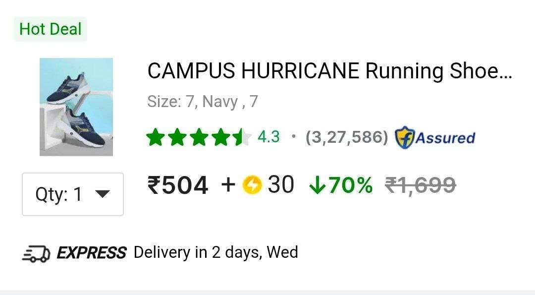 🔥Campus Running Shoes @₹504 + 30 SC

➡️

✔️Personally Using Same Very Good Shoes

More Details 👉 

📢 Join WhatsApp Deals


#DealsHeaven #LootDeals #BestDeals
#deals 
#budgetfriendl...