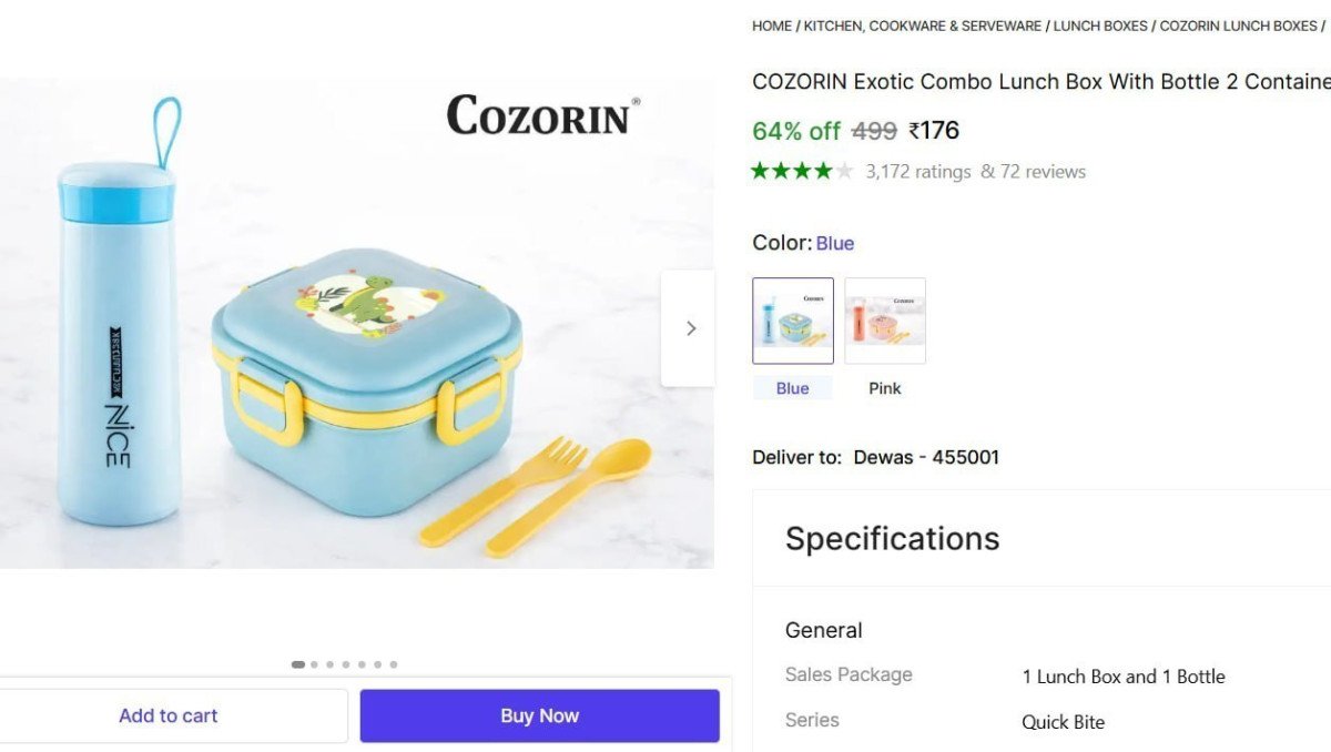 🔥  Lunch Box With Bottle @ ₹176

🔗 

More Details 👉 

📢 Join WhatsApp Deals


#DealsHeaven #LootDeals #BestDeals
#deals 
#budgetfriendly 
#hotdeals
#trending
#dealoftheday