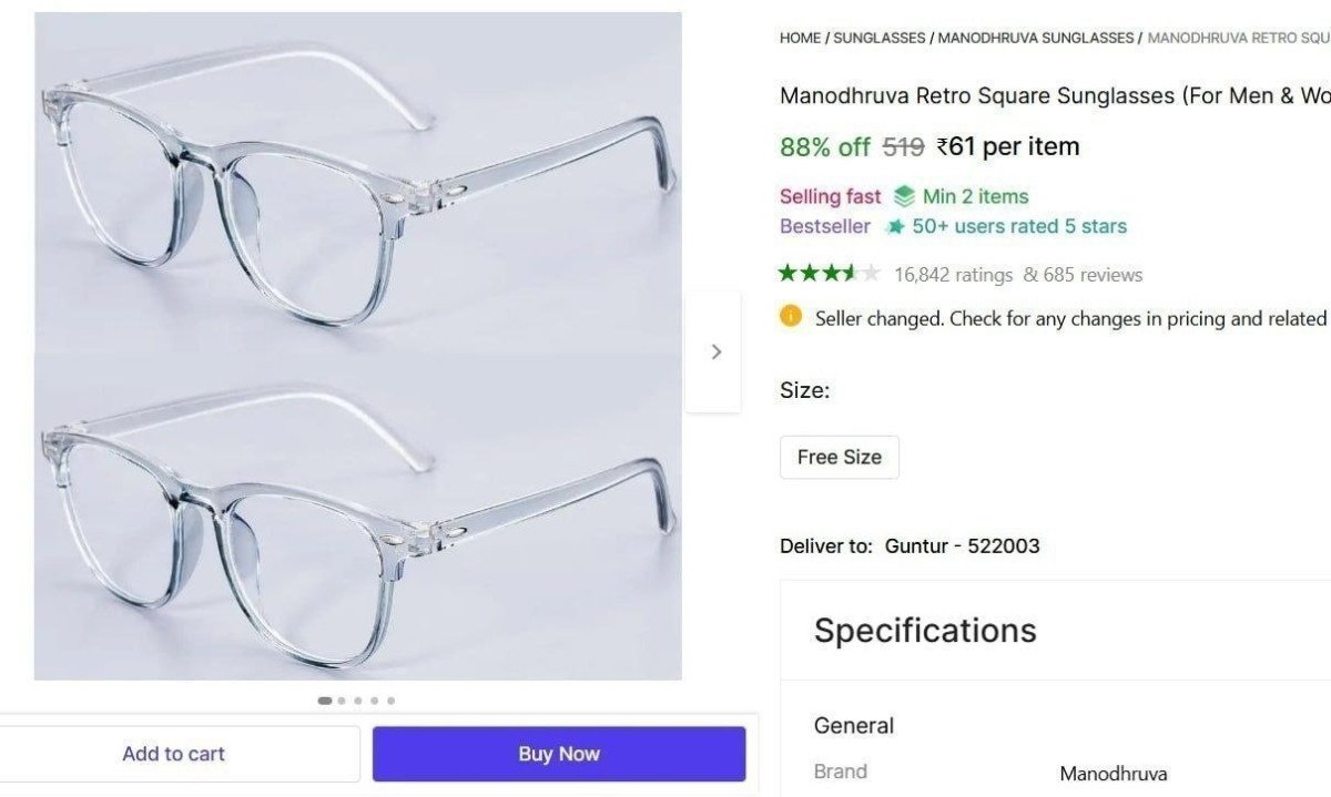 💥 Retro Square Sunglasses @ ₹61



More Details 👉 

📢 Join WhatsApp Deals


#DealsHeaven #LootDeals #BestDeals
#deals 
#budgetfriendly 
#hotdeals
#trending
#dealoftheday