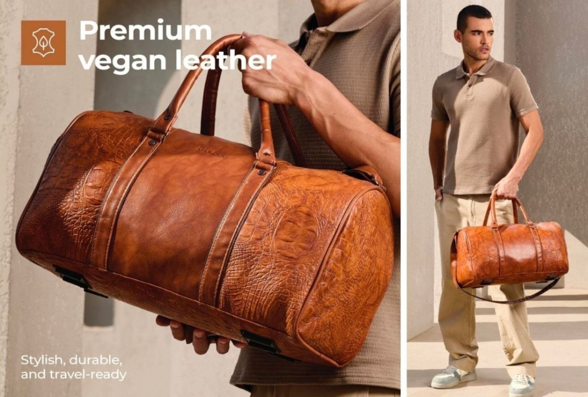 Lifelong Leatherette Stylish Spacious Weekender Duffle Bag At 489more Deals