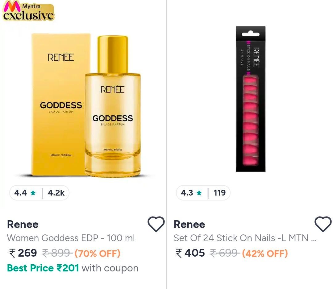 Myntra | Min. 40% Off On Renee Beauty Products.



More Details 👉 

📢 Join WhatsApp Deals


#DealsHeaven #LootDeals #BestDeals
#deals 
#budgetfriendly 
#hotdeals
#trending
#dealoftheday