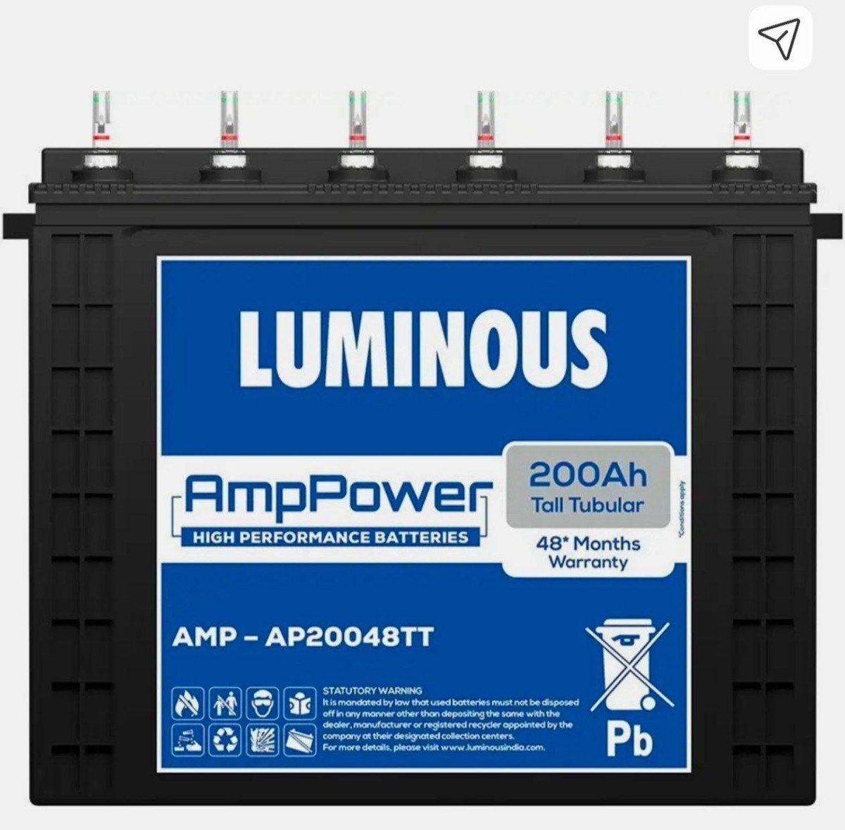 Luminous Home Tubular Inverter Battery 200ah 12749apply Coupon Pay Using Sb