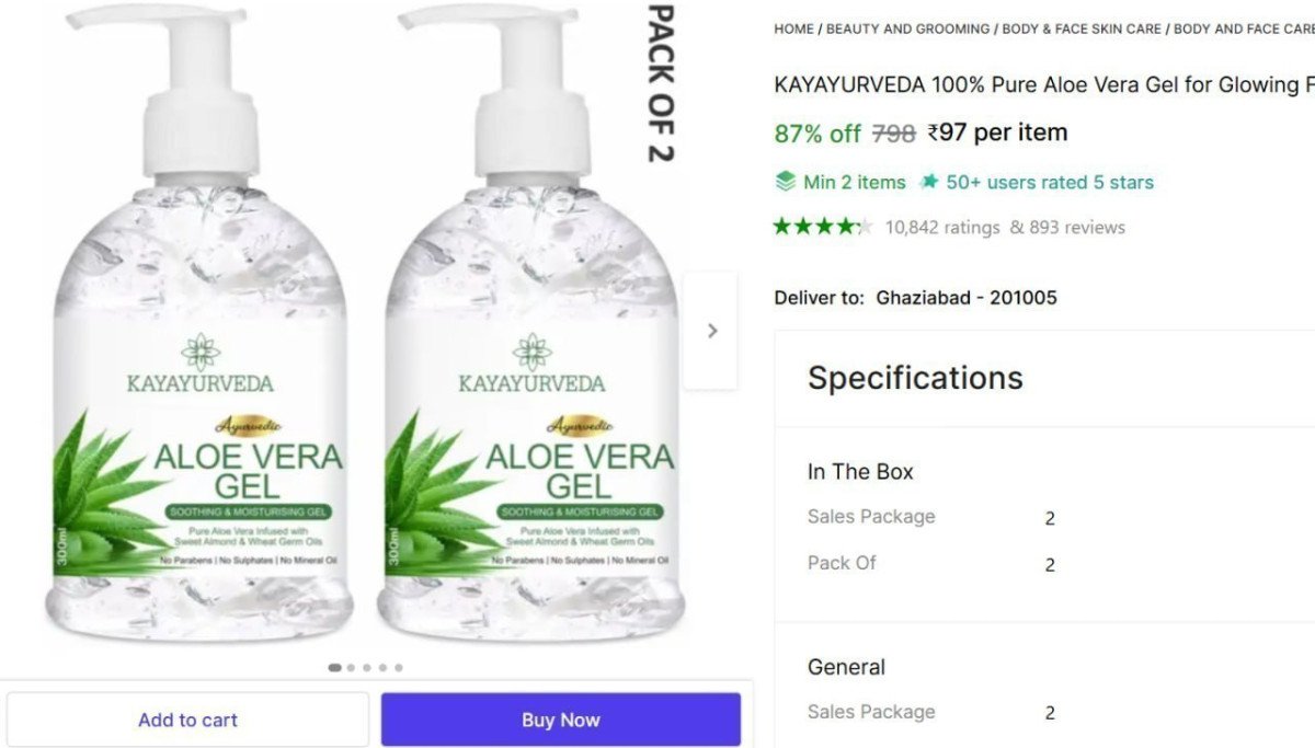 Aloe Vera Gel 600ml at ₹97



Min. 2 Buy

More Details 👉 

📢 Join WhatsApp Deals


#DealsHeaven #LootDeals #BestDeals
#deals 
#budgetfriendly 
#hotdeals
#trending
#dealoftheday
