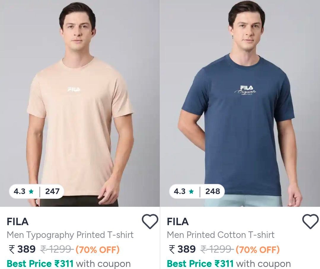 Myntra : Flat 70% Off On FILA Clothing.



Casual Shoes :  
Sports Shoes :  

More Details 👉 

📢 Join WhatsApp Deals


#DealsHeaven #LootDeals #BestDeals
#deals 
#budgetfriendly 
#hotdeals
#tr...