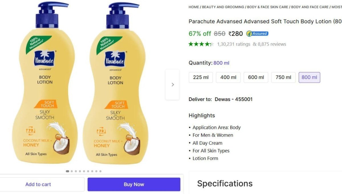🔥  Parachute Advansed Soft Touch Body Lotion 800ml @ ₹280

🔗 

More Details 👉 

📢 Join WhatsApp Deals


#DealsHeaven #LootDeals #BestDeals
#deals 
#budgetfriendly 
#hotdeals
#trend...
