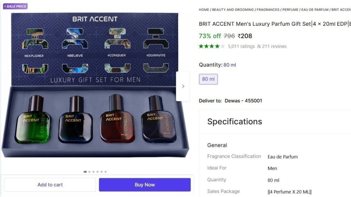 Luxury Perfume Set of 4 at ₹208

 

More Details 👉 

📢 Join WhatsApp Deals


#DealsHeaven #LootDeals #BestDeals
#deals 
#budgetfriendly 
#hotdeals
#trending
#dealoftheday