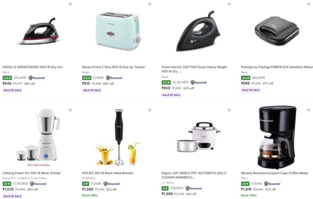 Home Appliances Starts 649