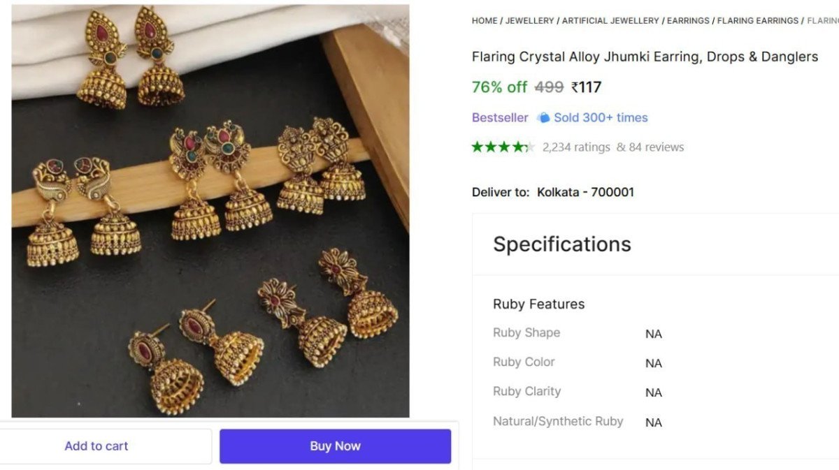 🔥  6 Pairs Alloy Jhumki Earring @ ₹117

🔗 

More Details 👉 

📢 Join WhatsApp Deals


#DealsHeaven #LootDeals #BestDeals
#deals 
#budgetfriendly 
#hotdeals
#trending
#dealoftheday