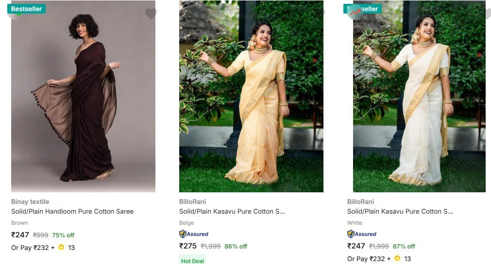 👗🔥 Flipkart Women’s Fashion Under ₹699!

Stylish outfits at budget prices 😍👇

✨ Cotton Saree → 
✨ Palazzo → 
✨ Floral Kurtis → 
✨ Kanjivaram Sarees → 
✨ Ethnic Gowns ...