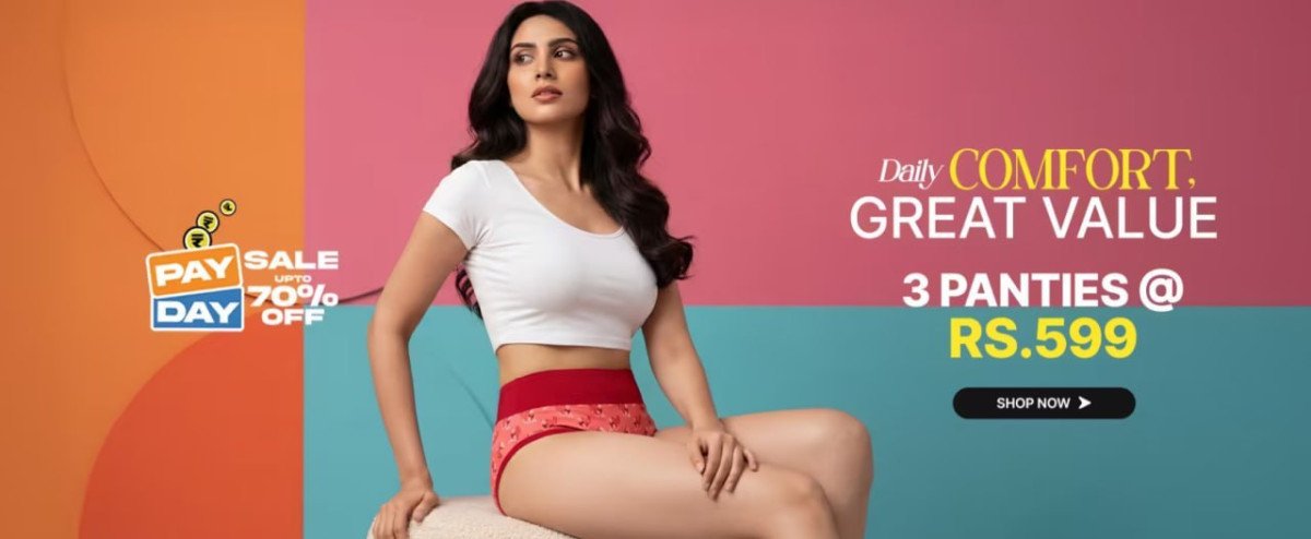 Shyaway | Pay Day Comfort Sale!

👙 3 Panties @ Just ₹599 😍

✨ Soft • Comfortable • Daily Wear Essential
💥 Up to 70% OFF in Pay Day Sale

🎁 Shop ₹1500+ & Get 2 Panties FREE
💸 E...