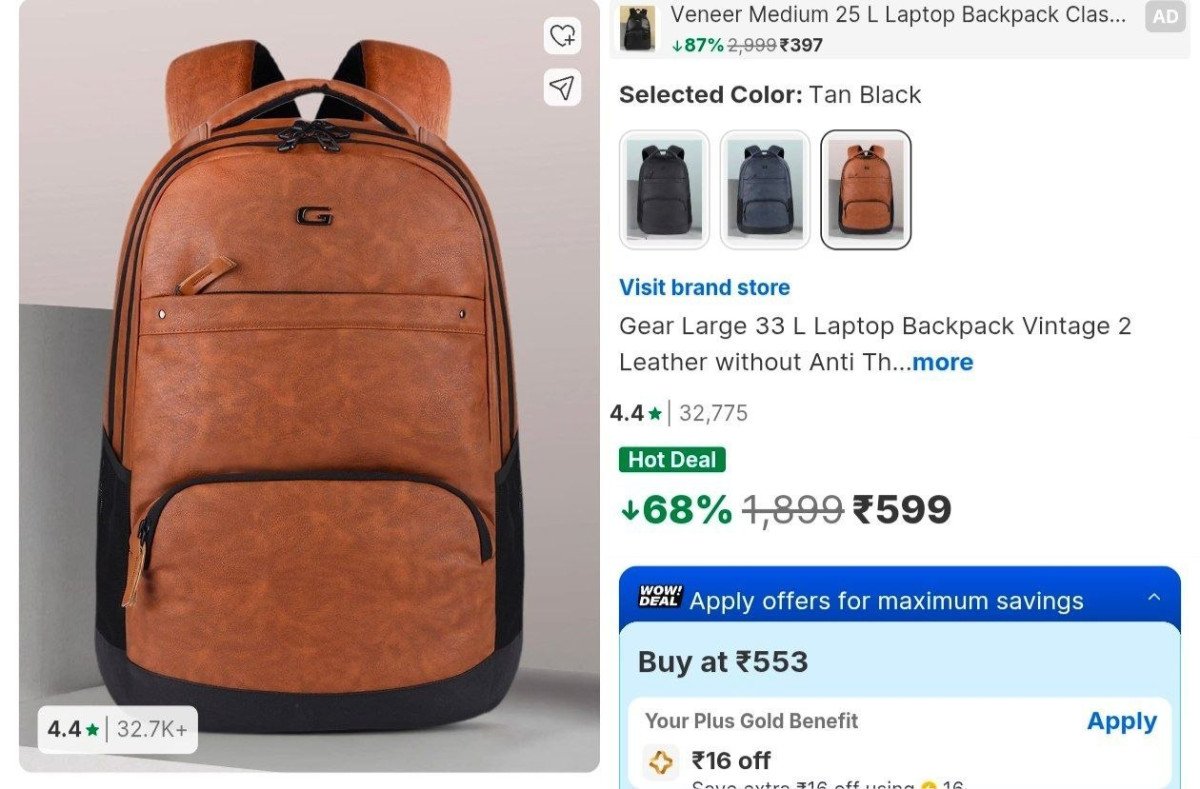 .

Grab 💥💥 
599₹



More Details 👉 

📢 Join WhatsApp Deals


#DealsHeaven #LootDeals #BestDeals
#deals 
#budgetfriendly 
#hotdeals
#trending
#dealoftheday