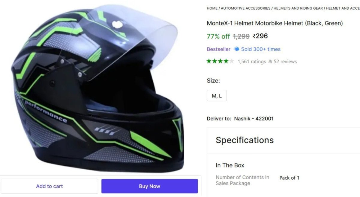 Motorbike Helmet at ₹296



More Details 👉 

📢 Join WhatsApp Deals


#DealsHeaven #LootDeals #BestDeals
#deals 
#budgetfriendly 
#hotdeals
#trending
#dealoftheday