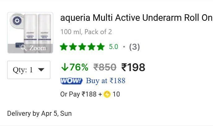 Underarm Brightening Roll On | Pack Of 2 (100ml) @198.



More Details 👉 

📢 Join WhatsApp Deals


#DealsHeaven #LootDeals #BestDeals
#deals 
#budgetfriendly 
#hotdeals
#trending
#dealoftheday
