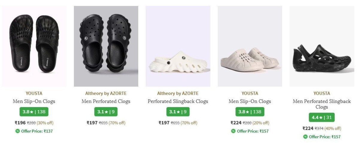 Ajio Clogs Start 196men S Women S