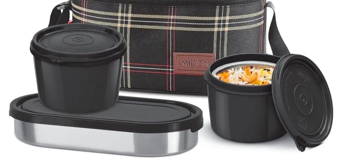 Milton Decker Lunch Box With Insulated Fabric Jacket 542