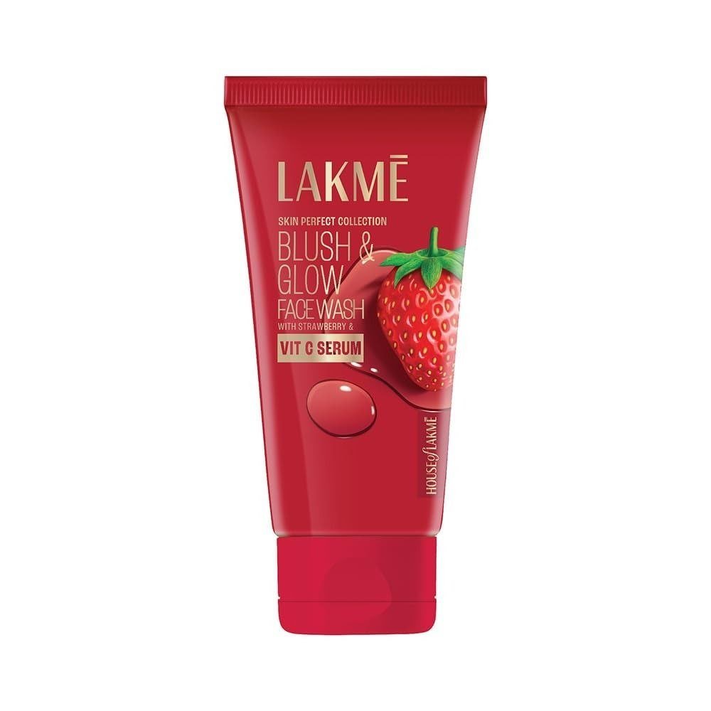 Lakme Blush Glow Strawberry Freshness Gel Face Wash With Strawberry Extract