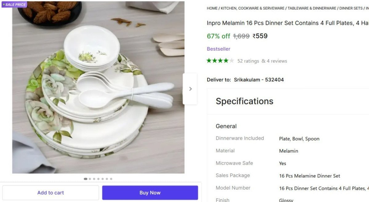 Pcs Dinner Set 559