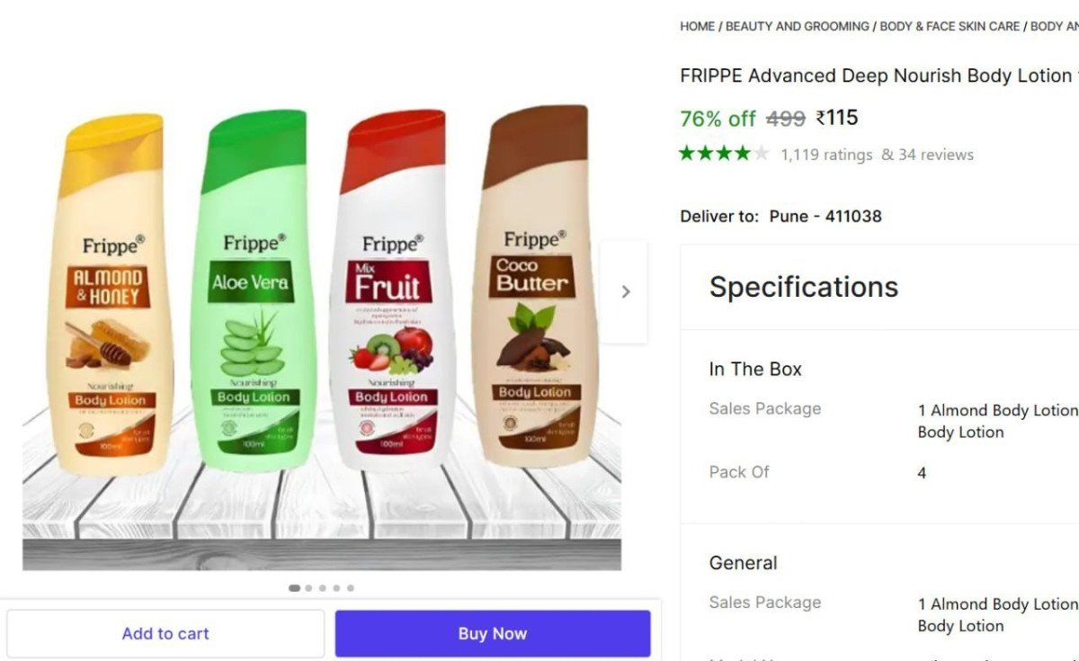 Body Lotion (400 ml) @ ₹115



More Details 👉 

📢 Join WhatsApp Deals


#DealsHeaven #LootDeals #BestDeals
#deals 
#budgetfriendly 
#hotdeals
#trending
#dealoftheday